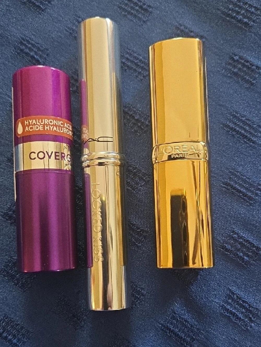 MAC, LOREAL, COVER GIRL Lipstick Trio
